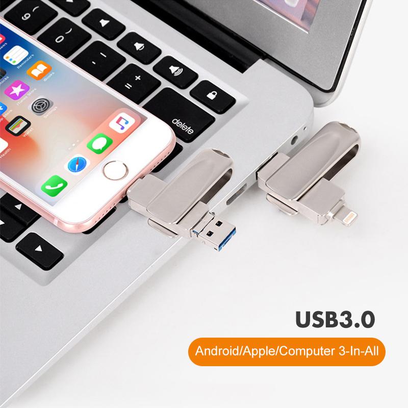 3-IN-1 Mobile USB Stick