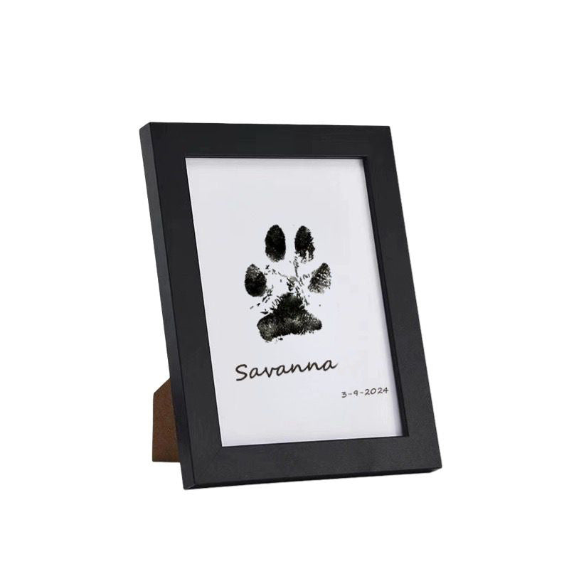 DIY Pet Paw Print Memory Frame