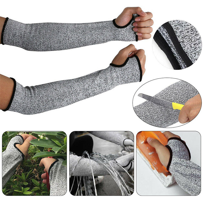 Cut-resistant arm guard sleeves