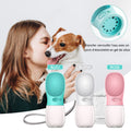 Portable water bottle for pets outdoors