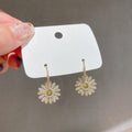 Vintage Flower Pendant Earrings