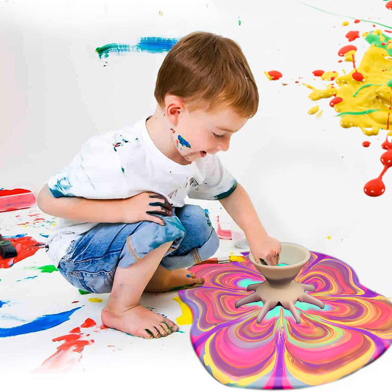 Pouring Colors Flower Split Art Cup