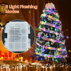 Ribbon Christmas tree decorative lights