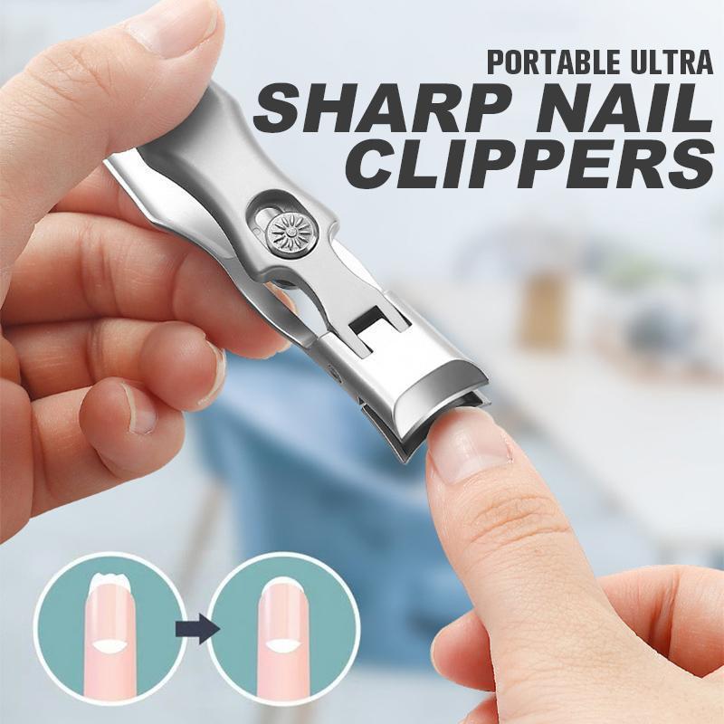 Portable ultra-sharp stainless steel nail clippers