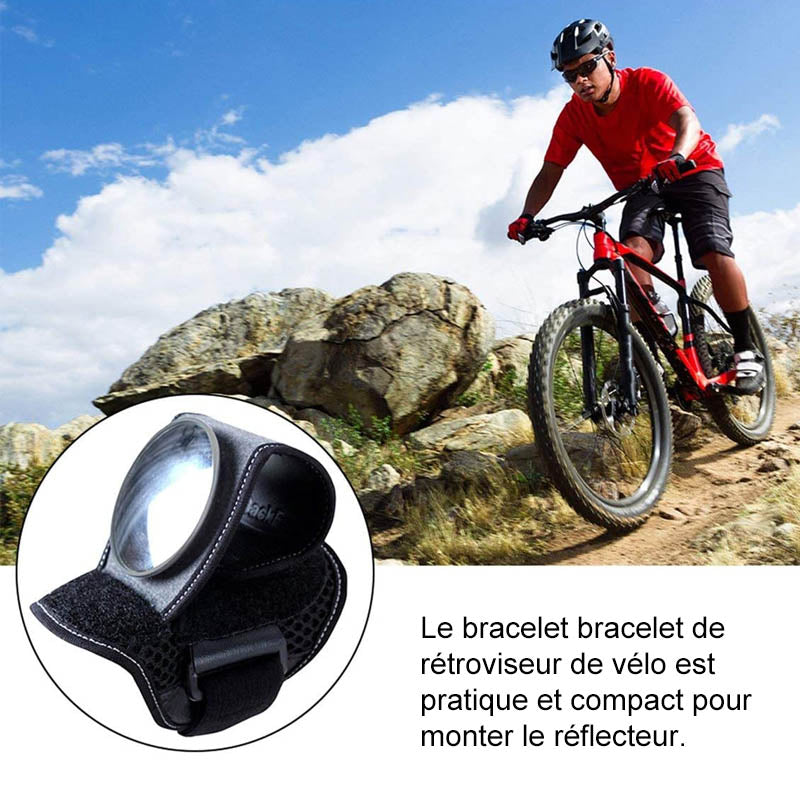 Rearview mirror safety strap for bicycle