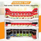 Adjustable Two-Layer Spice Rack