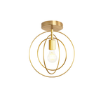 Modern Ring-shaped Ceiling Lamp Gold