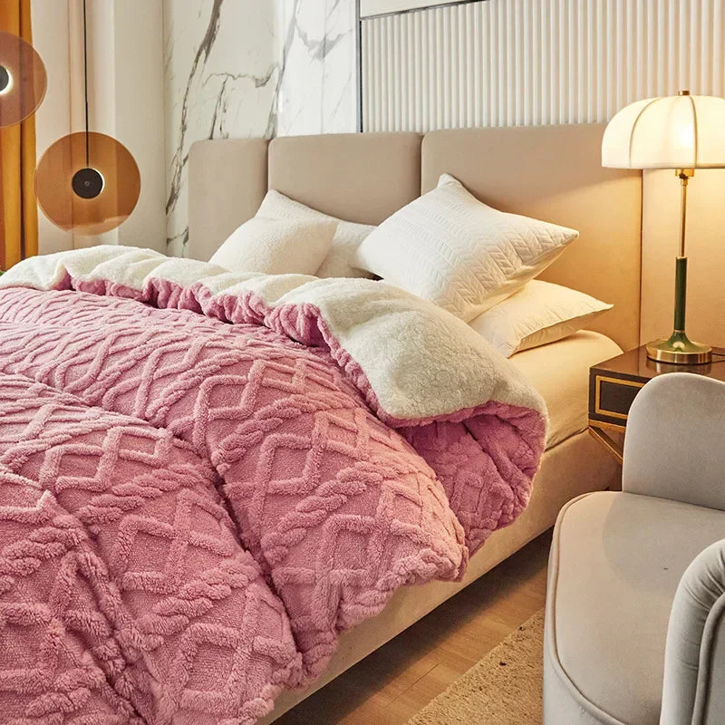 Double-sided Cashmere-Look Duvet Cover - VelvetWarm