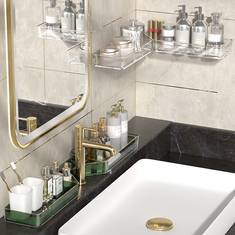 Wall-mounted punch-free corner shelf