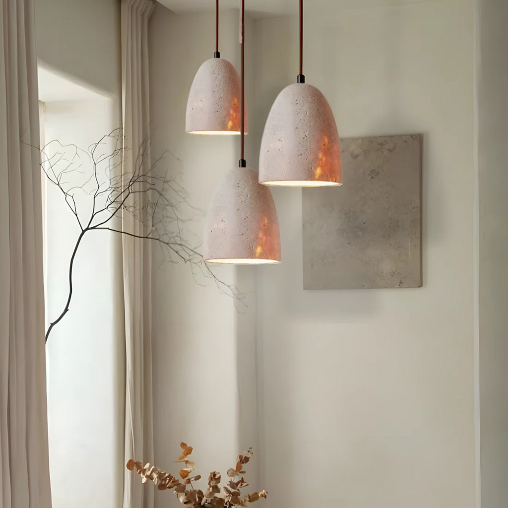 Retro Travertine Pendant Lamp