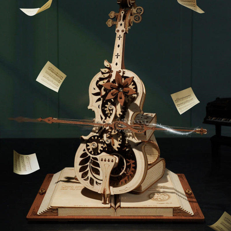 DIY Handcrafted Cello Octave Music Box