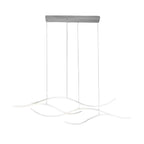 Designer LED Ceiling Lamp with Wavy Curved Shape
