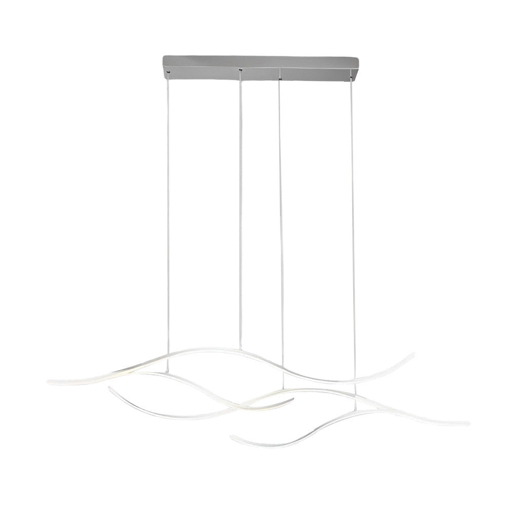 Designer LED Ceiling Lamp with Wavy Curved Shape