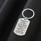 To my grandchild grandson granddaughter son daughter gift inscription keychain