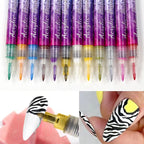 12-color ultra-thin curved nail pencil