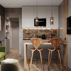 Design Pendant Lamp Dining Table Made of Glass