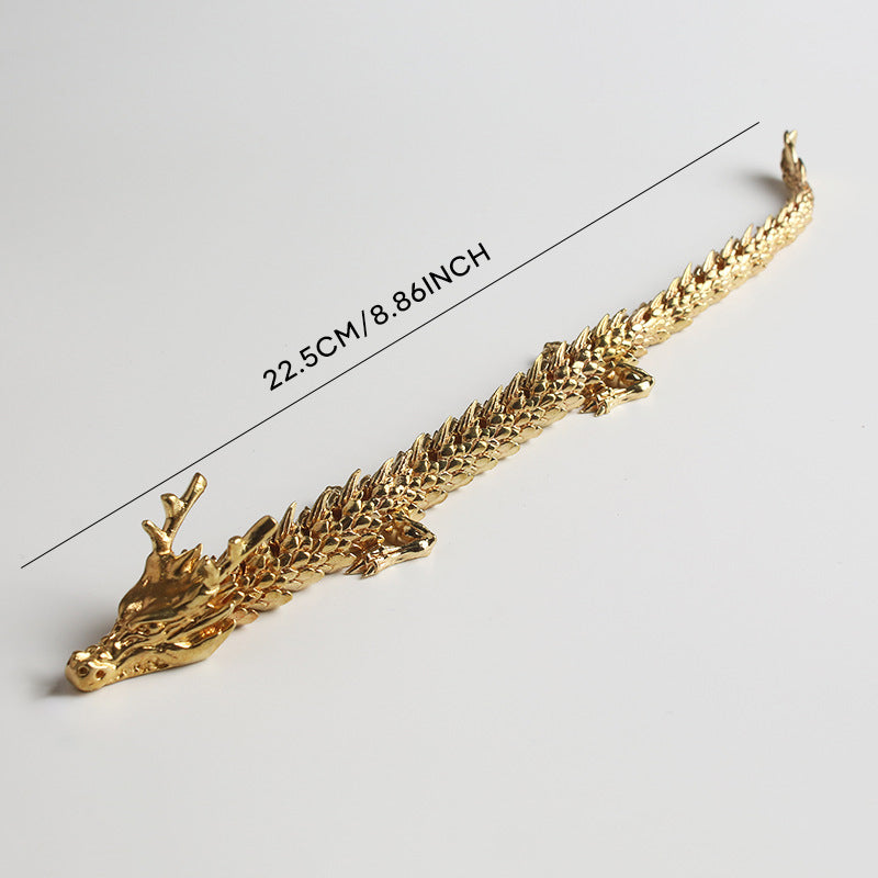 Gold Dragon with movable joints