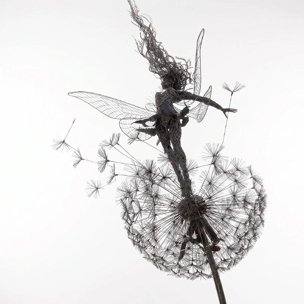 Dancing Fairy Statue Steel Garden