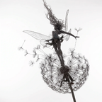 Dancing Fairy Statue Steel Garden