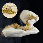 Golden Dragon with movable joints