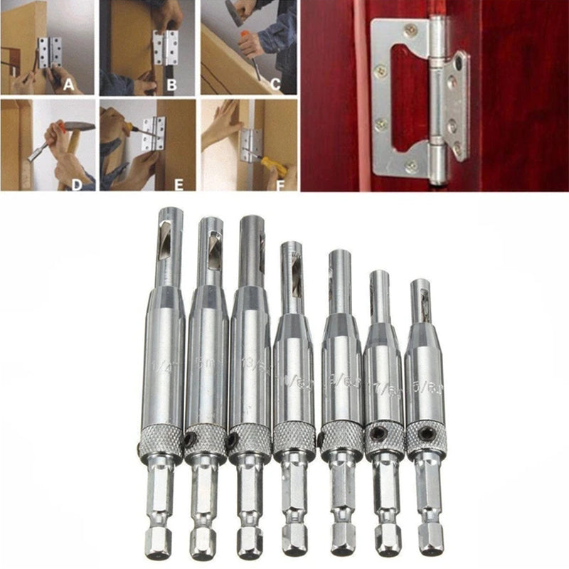 Automatic center hinges for wooden doors