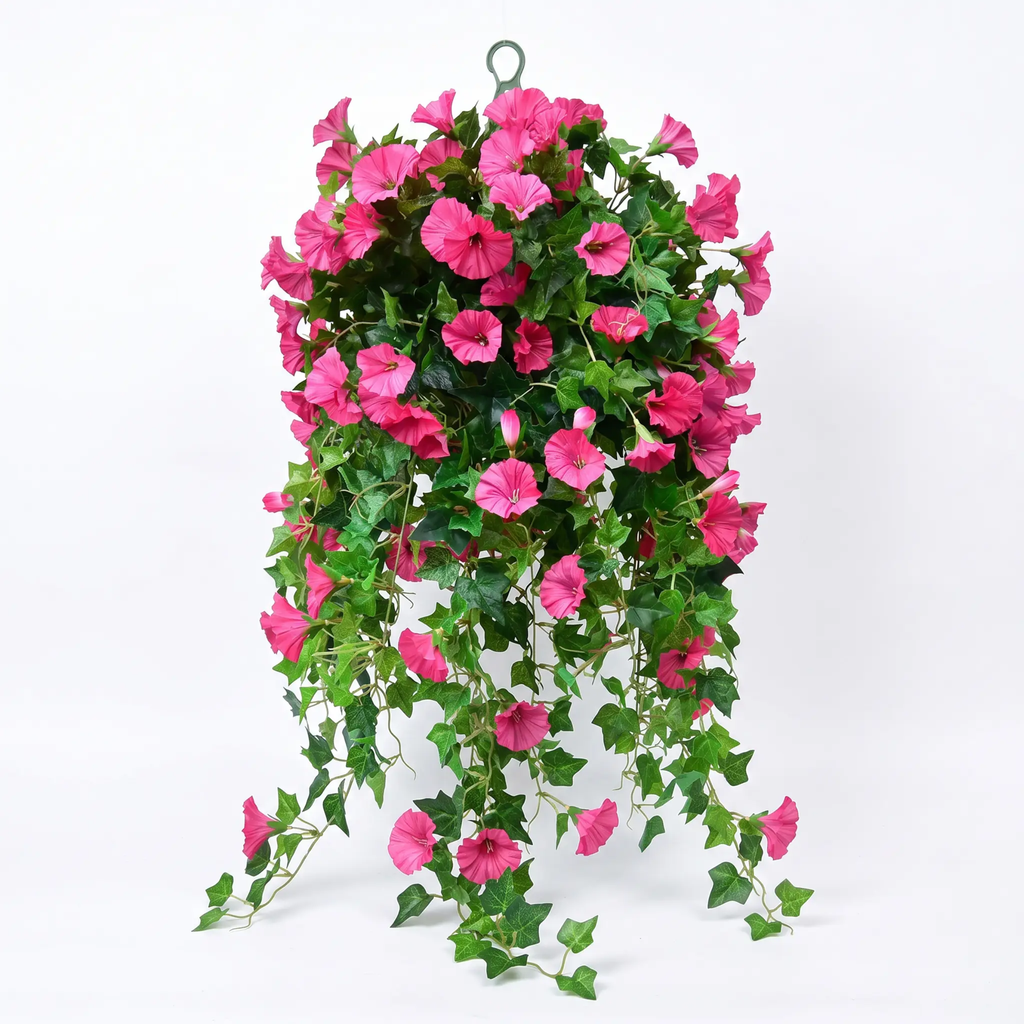 Realistic, UV-resistant artificial morning glory - Buy one, get one!