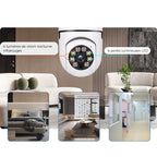 Wireless security camera without cables with light bulb