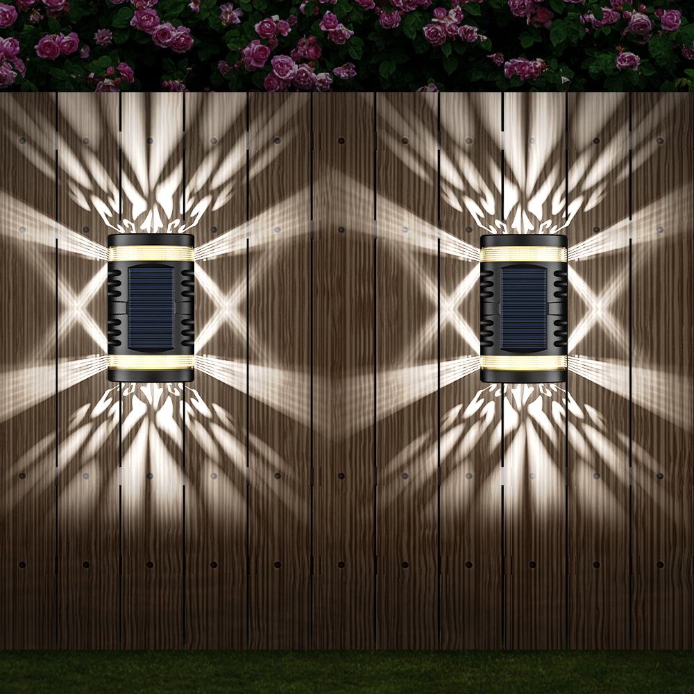 Solar lamp with intelligent light control – outdoor wall light with automatic night detection