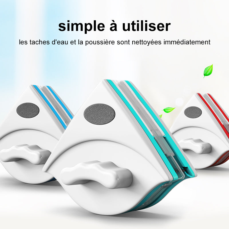 Magnetic cleaner for double-sided windows