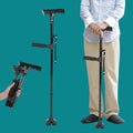 Folding Cane - Lightweight Telescopic Walking Stick for Seniors & Travelers - Collapsible Mobility Aid for Easy Transport