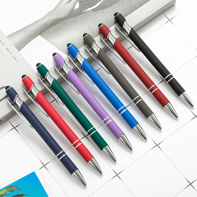 Metal Print Aluminum Ballpoint Pen, 8 Pieces
