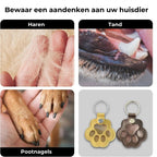 PawMemorie Keychain – Memorial Pendant with Paw Print and Inner Compartment
