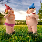 Cheeky Garden Gnome Funny Statue