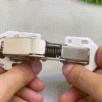 Hole-free and slit-free hinges
