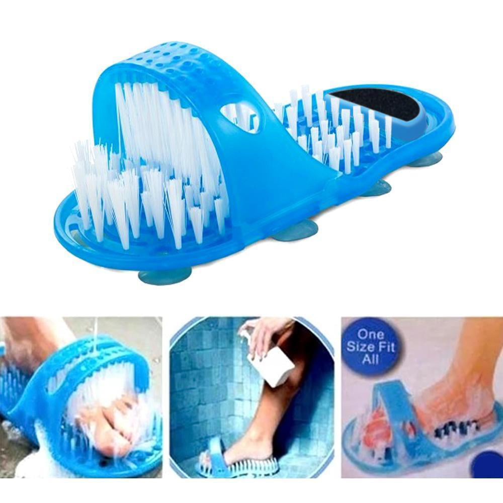 Foot cleaner for the shower