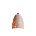TerraLume – Pendant light with natural stone texture and warm glow