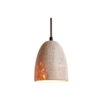TerraLume – Pendant light with natural stone texture and warm glow
