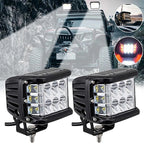 LED strobe spotlight with three sides for car