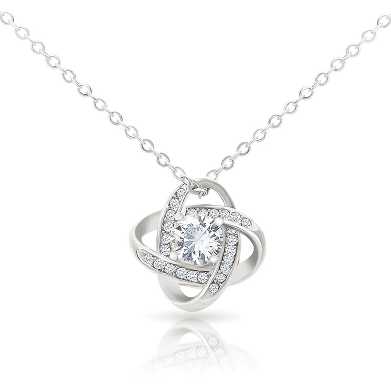 To my daughter dear knot necklace