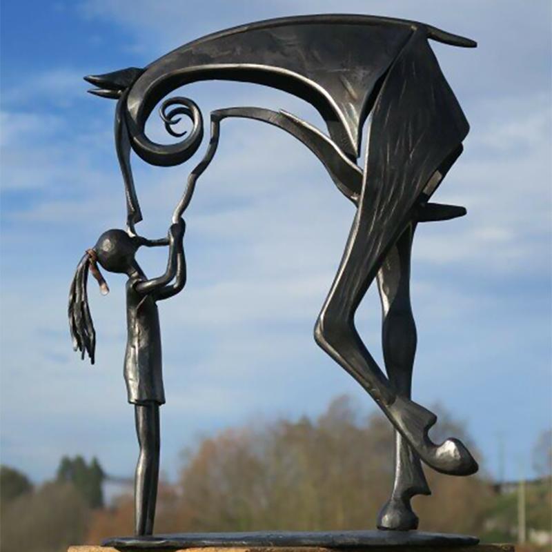 Horse sculpture decoration