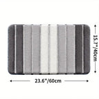 Lumiere Striped Absorbent Bath Mat