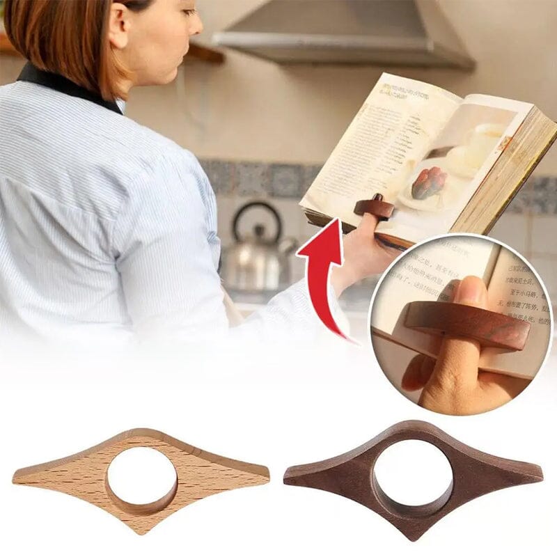 Book reading tool made of solid wood