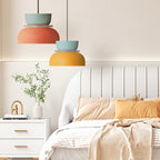 Nordic Color Block Pendant Light Fixture - Modern Hanging Lamp for Kitchen & Dining Room