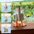 Duck ornament in the shape of the middle finger
