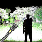 Tactical rechargeable laser LED flashlight
