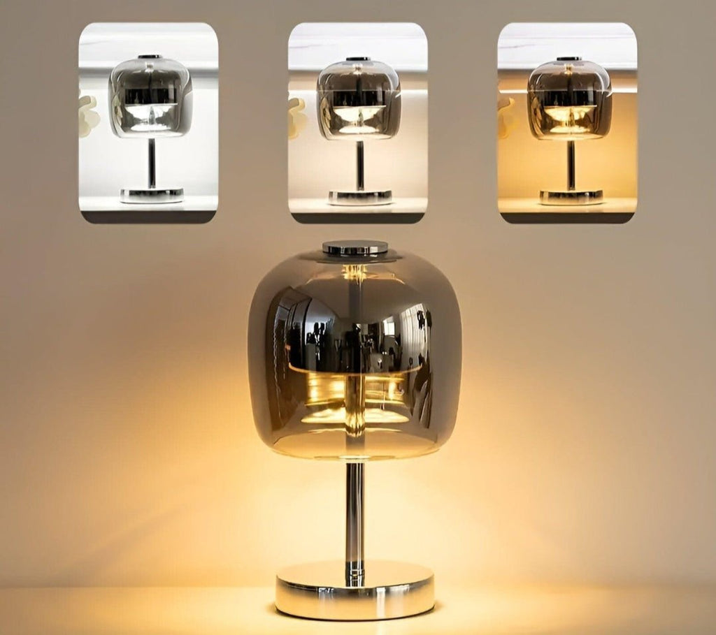 Portable - Elegant table lamp made of mirror glass