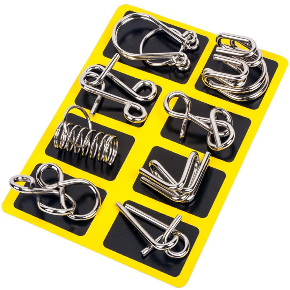 Metal Puzzle Ring Set
