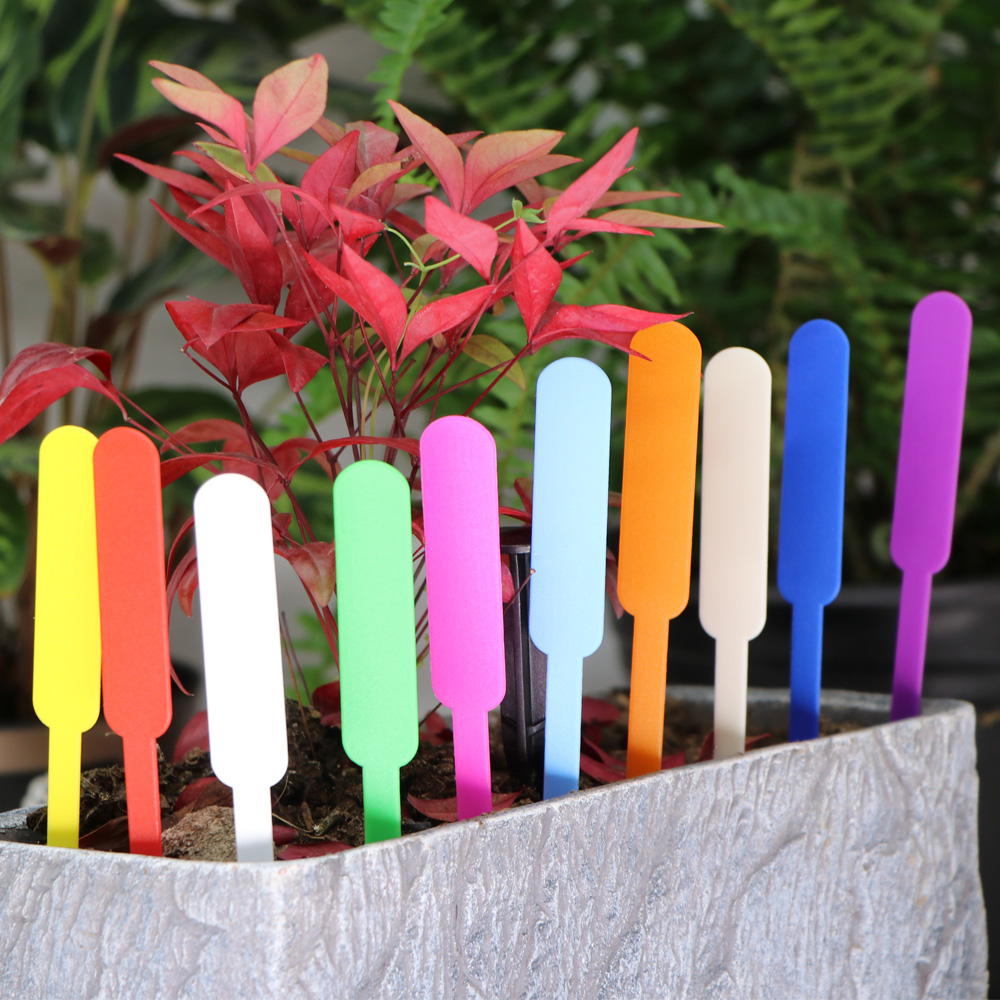 Colorful Plant Markers Made of Plastic – Weatherproof & Rewritable