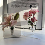 Photo Frame Vase Desk Flower Arrangement Ornament