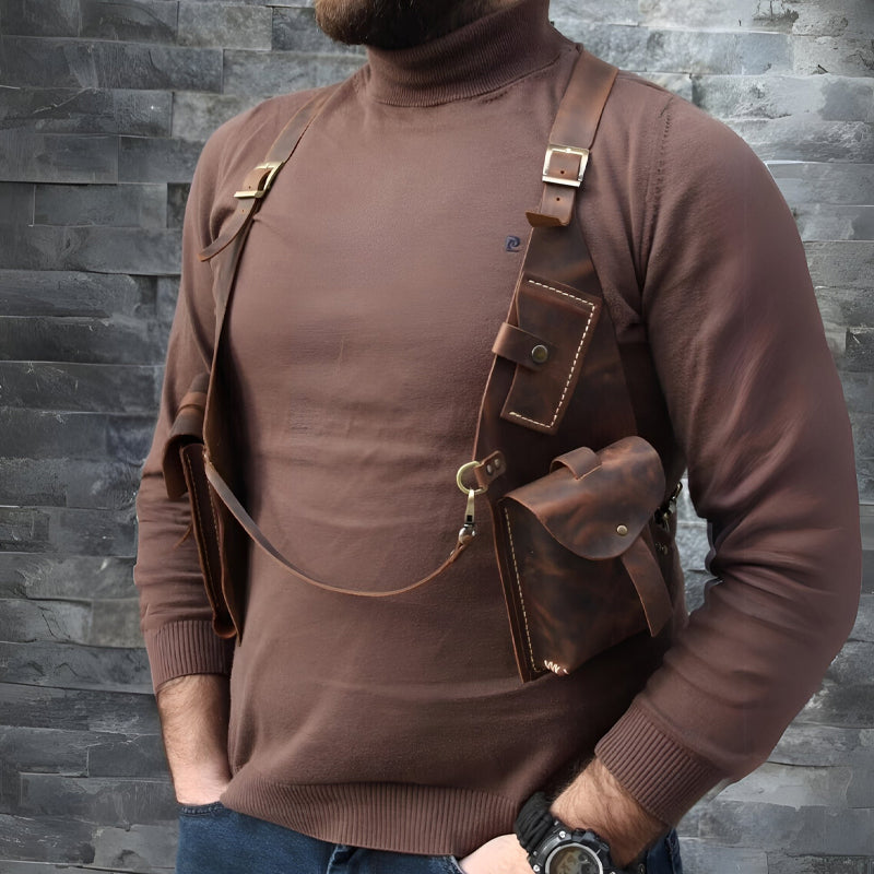 Medieval Steampunk Retro Shoulder Bag with Shoulder Strap